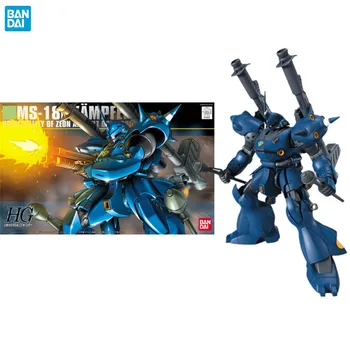Bandai Оригинальный Комплект моделей Gundam Аниме Фигурка HGUC 089 1/144 MS-18E Kampfer Фигурка в Сборе Украшения Подарки для детей