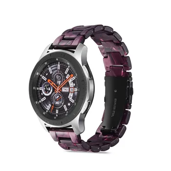 Ремешок из смолы, совместимый с Samsung watch 46 мм/Active 2 42 мм/Huawei GT2/Amazfit 47 мм, женский сменный ремешок для ремешка 22 мм 20 мм