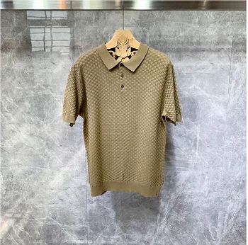 продажа B03523 Горячая Новая мода 2023 Рубашки поло Популярный известный бренд Дизайн мужской одежды в стиле вечеринки