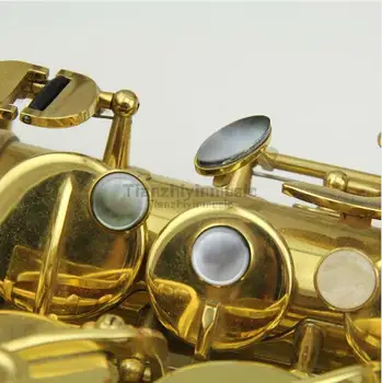 9 шт. саксофонных пуговиц с инкрустацией из настоящего перламутра