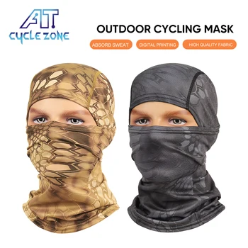Балаклава, маска для лица, мужская мотоциклетная повязка на всю голову, Военная мотоциклетная охлаждающая шейная гетра, Тактический капюшон для пеших прогулок, езды на велосипеде