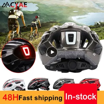 Новый велосипедный шлем со светодиодной подсветкой, Перезаряжаемый Велосипедный шлем с интегральной формовкой, MTB Шлем, Велосипедная спортивная безопасная шляпа для мужчин и женщин
