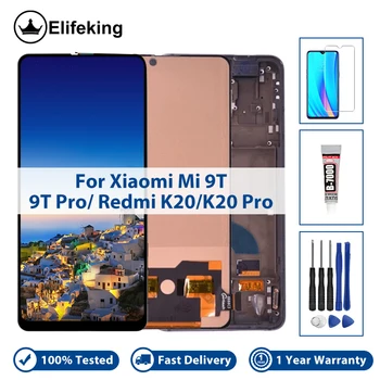 Дисплей Для Xiaomi Mi 9T/Mi 9T Pro/Redmi K20/K20 Pro ЖК-дисплей с сенсорным экраном и цифровым преобразователем в сборе С бесплатными инструментами 100% Протестирован