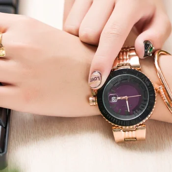 2018 Модные Женские часы Guou, Лучший бренд класса Люкс, часы из Розового золота, Простые Женские кварцевые часы для девочек, Женские наручные часы Reloj Mujer