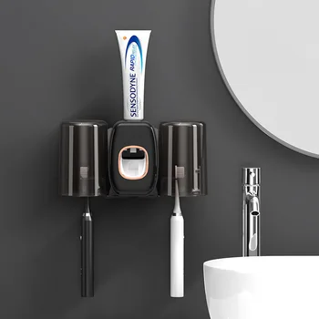 Автоматический дозатор зубной пасты, настенный держатель зубной щетки для дома, соковыжималка для зубной пасты в ванной, Аксессуары для ванной комнаты
