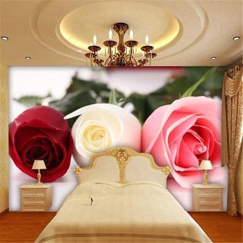 beibehang papel de parede Лепестки роз фон свадебной комнаты обои на заказ фотообои 3d рулон обоев наклейки на стену