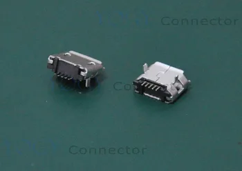 (20 шт./лот) 5-контактные разъемы Micro USB, подходящие для мини-пэда, MP4, планшета, телефона