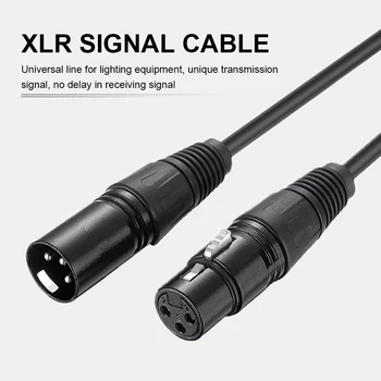 3-контактная сигнальная линия для подключения DMX-кабеля 1 м/2 м/3 м/5 м/10 м для светодиодного номинального света движущийся головной светильник аксессуары для сценического освещения металл