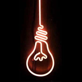 Лампа Gloeilamp, ночник, барная вывеска, кавайный декор для комнаты, индивидуальный светодиодный неон для вашего стартапа, логотип компании, офис