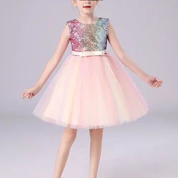 Кружевное газовое платье принцессы для девочек платье можно настроить по индивидуальному заказу