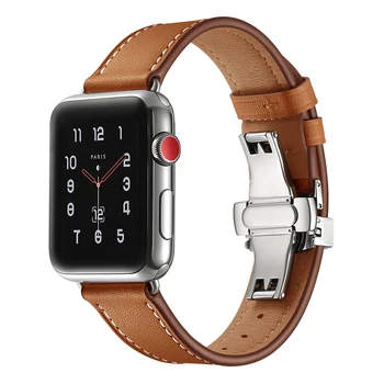 Ремешок из натуральной кожи для Apple watch band 45 мм 41 мм 44 мм/40 мм iwatch band 42 мм 38 мм браслет correa apple watch 4 3 5 se 6 7 44