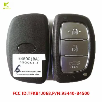 KEYECU подлинный OEM умный бесконтактный дистанционный ключ 3 кнопки PCF7945 для Hyundai I10 2013-2016 FCC ID: TFKB1J068, P/N: 95440-B4500