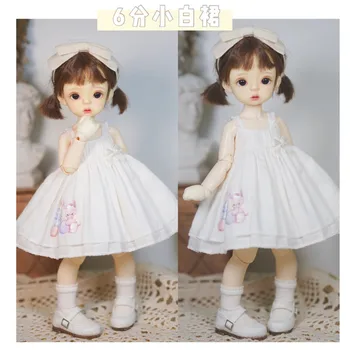 Аксессуары для одежды для куклы BJD Белое платье для милого платья 1/6 BJD YOSD