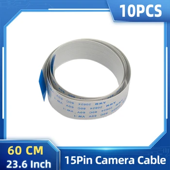 10 шт. Кабель для камеры Raspberry Pi 60 см 15-контактный плоский кабель для Pi 4B 3B + 3B Кабель для ИК-камеры ночного видения