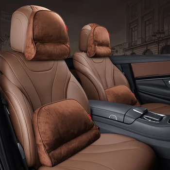 Для Mercedes Benz Maybach S-Class подголовник, роскошные автомобильные подушки, автомобильные дорожные подушки для шеи, Подушка для сиденья, замшевая ткань