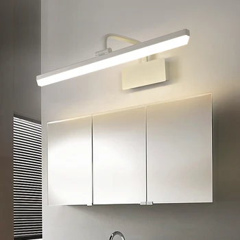 Современная светодиодная зеркальная лампа FSS Простой Черный бытовой Туалетный столик Для ванной комнаты Зеркальная лампа