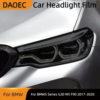 Для BMW 5 серии G30 M5 F90 2017-2020, оттенок автомобильных фар, Черная защитная пленка, Задний фонарь, Прозрачная наклейка из ТПУ, Аксессуары