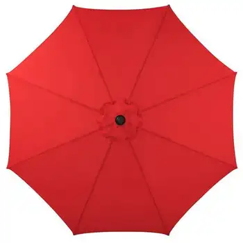 9-дюймовый открытый зонт для патио с наклоном-Красное Солнце, Пляжный зонт, комплект для поддержки и удержания, Дождевик, Сад