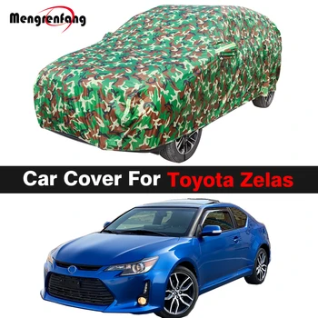 Полностью камуфляжный чехол для автомобиля, открытый солнцезащитный козырек, защита от ультрафиолета, дождя, снега, ветрозащитный чехол для Toyota Zelas