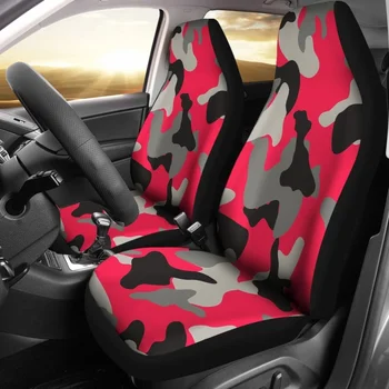 Женский чехол для автомобильного сиденья в армейском стиле, упаковка из 2 универсальных защитных чехлов для передних сидений