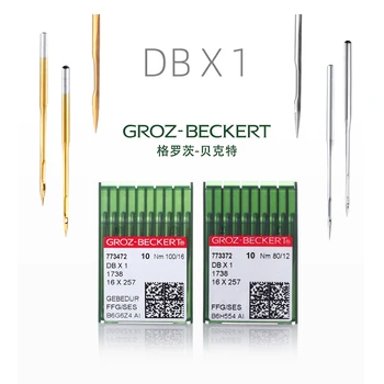 Иглы для промышленных Швейных машин Groz Beckert DBX1 1738 16X257, Совместимые С Вязанием Для JUKI BROTHER SINGER