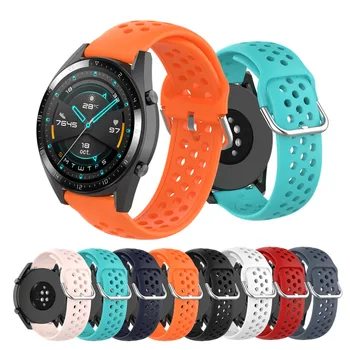 Для Huawei Watch GT/GT2 46 мм/GT 42 мм 46 мм Смарт-часы для Honor Magic 2 ремешок для часов Силиконовые Ремешки для часов ремешок для часов браслет