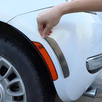Для Fiat 500 ABS Черный стиль Световой индикатор ширины Боковой сигнал поворота Защитная крышка Внешняя декоративная крышка Автомобильные аксессуары