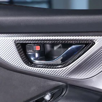 Для Subaru WRX 2021-2023 ABS Карбоновое Волокно Стиль Внутренняя Ручка Двери Автомобиля Рамка Декоративная Наклейка Аксессуары Для интерьера