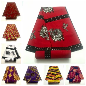 100% Хлопок, Высококачественная ткань, Гарантированная Настоящая африканская ткань с восковыми принтами, Анкара, Батик, Нигерия, Восковая ткань