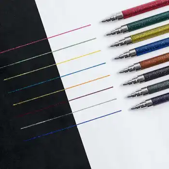 8шт Супер металлический цветной маркер набор ручек 1,0 мм шариковый лайнер хайлайтер Каллиграфические надписи Альбом для рисования Школьный F868