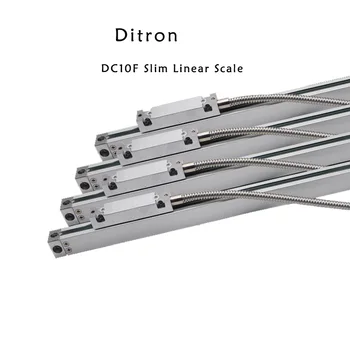 Ditron DC10F Тонкая Линейная Шкала 50 100 150 200 250 300 350 400 мм Перемещения Узкий Оптический Энкодер 5um 0,005 мм Линейка TTL 5V