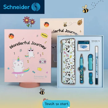 Новая авторучка Schneider, подарочный набор для роста детей, для занятий письмом, для студентов, для занятий правильной осанкой, Школьные принадлежности, Милые Канцелярские принадлежности