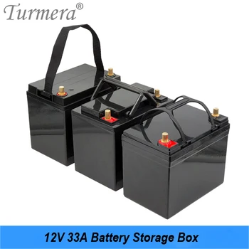 Turmera 12V 33A Коробка для хранения батареек M6 Винт с ручным управлением для 18650 и 32700 аккумуляторов Lifepo4, используемых в автомобильных солнечных панелях ИБП