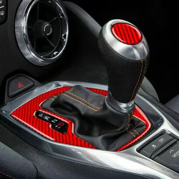 Наклейка на внутреннюю панель переключения передач из углеродного волокна для Camaro 2016-2019