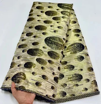 Жаккардовая кружевная ткань, Парча, вышивка 2023, Французский тюль, кружево, африканская органза, кружевная ткань для нигерийского свадебного платья