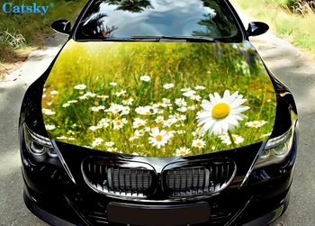 автомобильные наклейки daisy, наклейки на капот двигателя, автозапчасти, упаковка с индивидуальным рисунком, модифицированная покраска, виниловые автомобильные наклейки