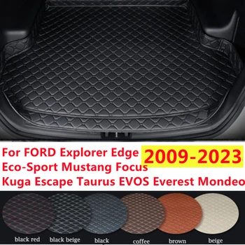 SJ Высокий Боковой Коврик Для Багажника Автомобиля AUTO Tail Boot Грузовой Коврик Подходит Для Ford Focus Edge Escort Kuga Escape Eco-Sport Explorer Mondeo Fiesta