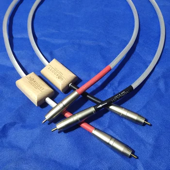 Оригинальный Nordost Odin2 Серебристый Эталонный соединительный кабель RCA аудиофильского класса для усилителя CD-плеера 1 пара сделано в США