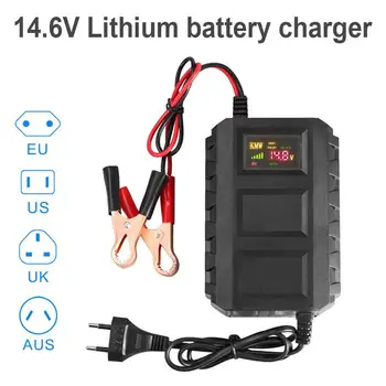 Зарядное устройство для литиевой батареи 12 В 14,6 В Lifepo4 12,8 В литий-железо-фосфатное зарядное устройство для зарядки 20-100 ач Портативное