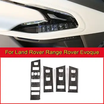 Аксессуары для интерьера автомобиля для Range Rover Evoque L551 19-20 ABS Черное дерево Кнопки переключения стеклоподъемника Рамка Отделка крышки LHD