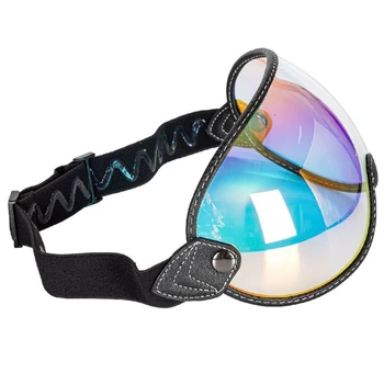 Мотоциклетный шлем с солнцезащитным козырьком, Очки с защитой от ультрафиолета, Защитная линза для велосипедного шлема, маска для лица, Защитная линза для глаз