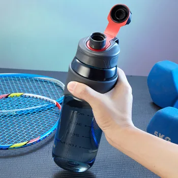 900 мл Новая креативная пластиковая чашка для воды большой емкости для мужчин женщин негабаритная спортивная бутылка для воды для фитнеса на открытом воздухе, велосипедная бутылка для воды
