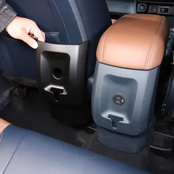 Для Ford Maverick 2022-2023 ABS Матово-черный Автомобильный подлокотник сзади Кондиционер На Выходе Вентиляционная крышка Отделка Наклейки Автомобильные аксессуары