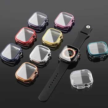 Чехол для Apple Watch Ultra 49 мм, аксессуары для защиты экрана от царапин, Противоударный чехол из ТПУ, Чехол для Apple Watch Case Ultra