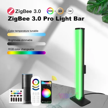 GLEDOPTO Tuya ZigBee 3,0 4 Вт RGBCCT Световая Панель 5 В USB Smart Life SmartThing Домашний Alexa Приложение Голосовой RF Пульт Дистанционного Управления Ночник