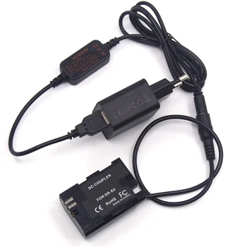 Быстрое Зарядное устройство мощностью 18 Вт + кабель USB-DC + Фиктивный аккумулятор LP E6, полностью декодированный Соединитель постоянного тока DR-E6 для Canon EOS 60D 70D 80D 90D R5 7D 5D2 5D3 5D4