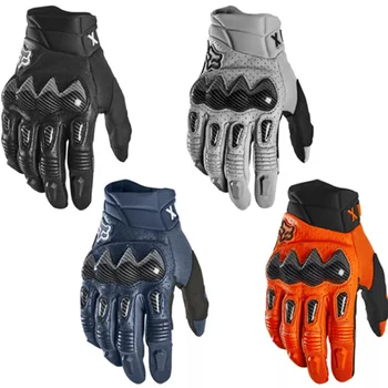 Новые мужские перчатки из углеродного волокна для активного отдыха, износостойкие, для гонок на мотоциклах, удобные дышащие перчатки для верховой езды