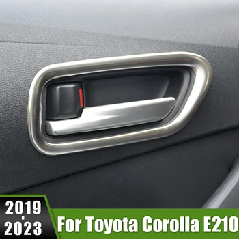 Для Toyota Corolla E210 2019 2020 2021 2022 2023 Гибридная Автомобильная Внутренняя Дверная Ручка Из Нержавеющей Стали, Панель, Круг, Накладка, Наклейка, Рамка
