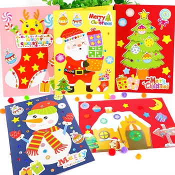 НОВЫЕ рождественские украшения, открытки для детского сада, много художественных промыслов, поделки, игрушки, головоломки, поделки для детей, игрушки для девочек/мальчиков, подарок