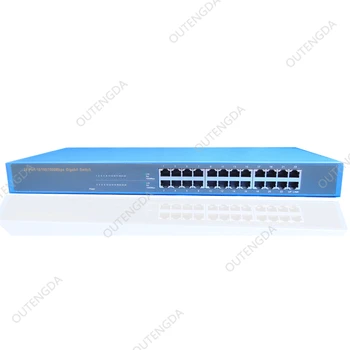 24 порта gigabit metal box Ethernet/сетевой коммутатор 1000m для IP-камеры. IP-телефон, сетевые решения